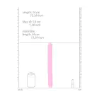 Realistlik topeltdildo – 34 cm (13.4″) – Läbipaistev — Foto 3