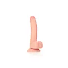 Išlenktas realistiškas dildo su sėklidėmis ir siurbtuku – 18 cm (7″) Photo