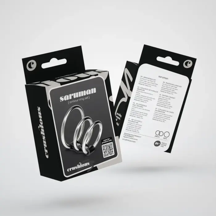 Saruman - Metal Cock Ring Set – Silver