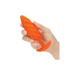 B-Vibe vibreeriv spiraalse tekstuuriga anaaltapp – M – Oranž — Foto 7