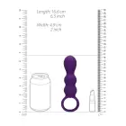 Teardrop Shaped Vibrator – 16.6 cm – Clear Purple – Clear Photo