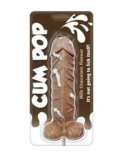 Milk Chocolate Flavour Cum Pop – penis lollipop 17 cm