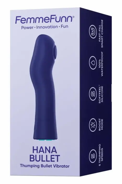 HANA Thumping Bullet вибропуля – 12.7 cm (5″) – фиолетовый