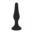 Slim silikoninis analinis kištukas – S – Juodas Photo