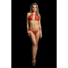 Lumememme pitsist pesukomplekt – punane – üks suurus Photo