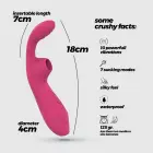 CRUSHIOUS Cyrano Clitoral Air Pulse & Vibrating Stimulator – Pink Photo