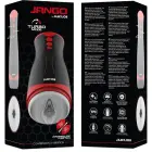 Мастурбатор с компрессией и вибрацией Jamyjob Jango – черный-красный — Фото 7