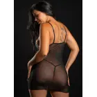 Daring Intimates Gėlėta nėrinių suknelė su stringais – mėlyna – S/M — Nuotrauka 1