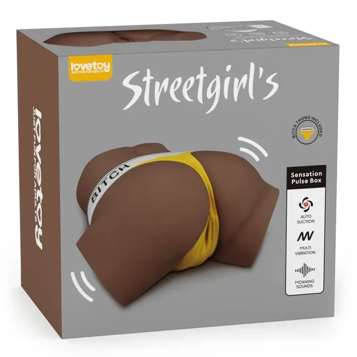 LoveToy Streetgirl's – мастурбатор с пульс-боксом ощущений и бельём – 20 x 24 x 14,5 см