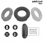 Addicted Toys Heating Effect Vibrating Silicone Ring with Remote, Black — Photo 6