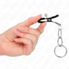 KINK Регулируемые зажимы для сосков с 3 кольцами 6 см – серебряные — Фото 4