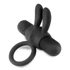 Wonka Vibrating Cockring with Bullet – Black — Photo 3