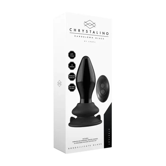 Stretchy - Klaasist vibraator iminapaga – 20–23 cm