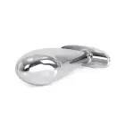 Steel Handle Buttplug with Clear Gem – 10 cm (3.9″) — Photo 4
