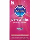 Skins Dots & Ribs Premium maitsestatud kondoomid – 16 tk — Foto 1