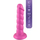 Playhouse Spiral Tease realistic vibrating dong with remote – silicone – M – pink — Photo 5