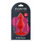 FORTO F-78 POINTEE analinis kištukas – M – Raudonas — Nuotrauka 1
