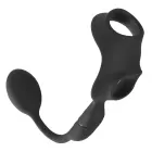 REBEL Cock Ring with RC Butt Plug – Black — Photo 2