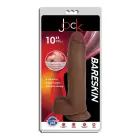 Bareskin dildo su sėklidėmis ir siurbtuku – 25.5 cm (10″) — Nuotrauka 1
