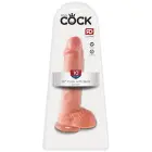 King Cock realistlik dildo munandite ja iminapaga – 25.4 cm (10″) – Must — Foto 1