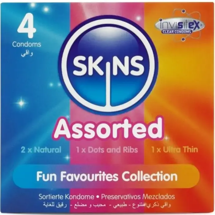 Skins Assorted Premium Condoms Pack 4 – 4 pcs.
