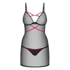 Obsessive Novenes Lingerie Set – Black / Pink – XS/S — Photo 3