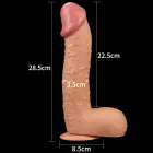Legendinis karališko dydžio realistiškas dildo – 26.7 cm (10.5″) – Rožinis — Nuotrauka 8