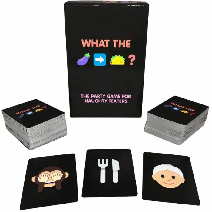 Kheper Games What Is From Eggplant to Taco? Emoji Party Game, 200 Cards