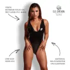 Vixen - Extreme High Leg Wet Look PVC Body - One Size - Black — Foto 4