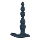 Elixer vibruojantis dvigubos penetracijos dildo su karoliukais – 18 cm (7″) – Mėlynas — Nuotrauka 5