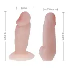 Baile Jessica strap-on komplekts ar 2 dildo – miesas krāsa Foto 5