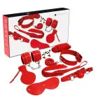 Experience Red Series advanced bondage kit – 8 pcs – synthetic leather — Photo 1