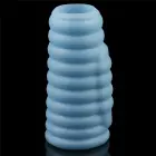 Vibrating Wave Knights Ring – vibreeruv erektsioonivõru lainetekstuuriga – sinine — Foto 3