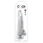 King Cock Clear Intimate Model with Suction Base – 27.9 cm (11″) – Clear — Photo 1