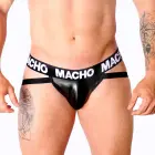 Macho MX25NC – dirbtinės odos džokas – juodas – S — Nuotrauka 1