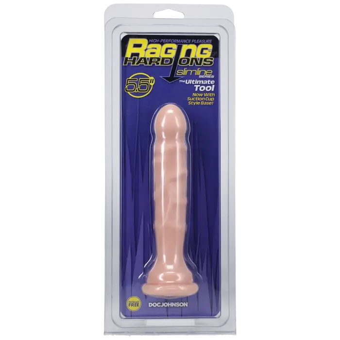 Slaids dildo ar piesūcekni – 13 cm (5.5″) – miesas krāsa