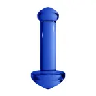 Stikla dildo – 15 cm (6″) – Zils Foto 10