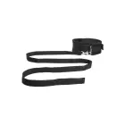 Ouch! Velvet Adjustable Collar with Leash – Black — Photo 3
