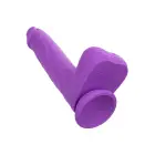 Rotējošs un kustīgs silikona dildo – 18 cm (7″) – Violets — Foto 2