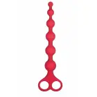 NMC 8 Inch Ribbed Silicone Beads – red – flexible graduated design – 20 cm — Photo 2