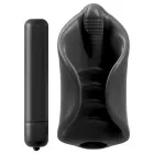 PDX Elite Vibrating Silicone Sleeve – 8 cm – Black — Photo 3
