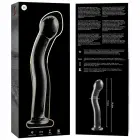 Ibiza Nebula Series Model 18 stikla dildo – 18.5 cm (7.3″) – caurspīdīgs — Foto 5