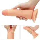 LoveToy – vibreeriv lihtne strap-on komplekt – 7,5-tolline dildo – TPE — Foto 15