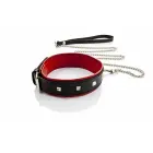WHIPS Studded Leather Collar with Leash – Black — Photo 2