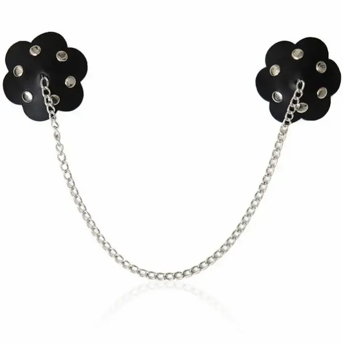 OHMAMA Petal Nipple Shield with Chain – Black