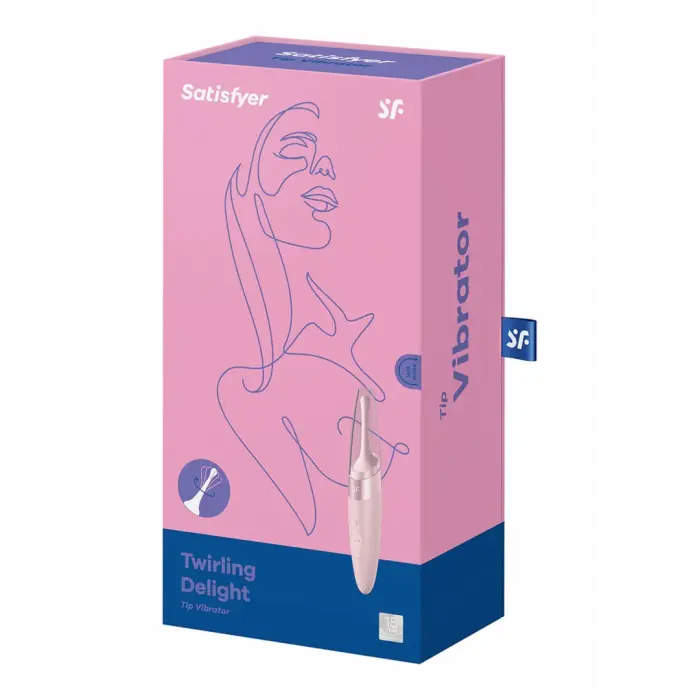 Вибратор с вращающимся наконечником Twirling Delight – 18 см (7″) – розовый
