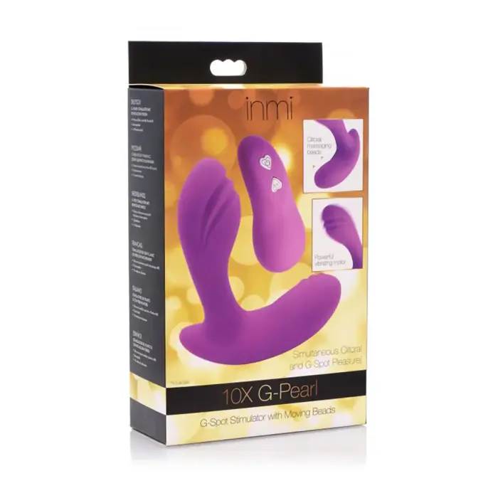 G-Pearl G-точечный вибратор с подвижными шариками – 18 cm – розовый