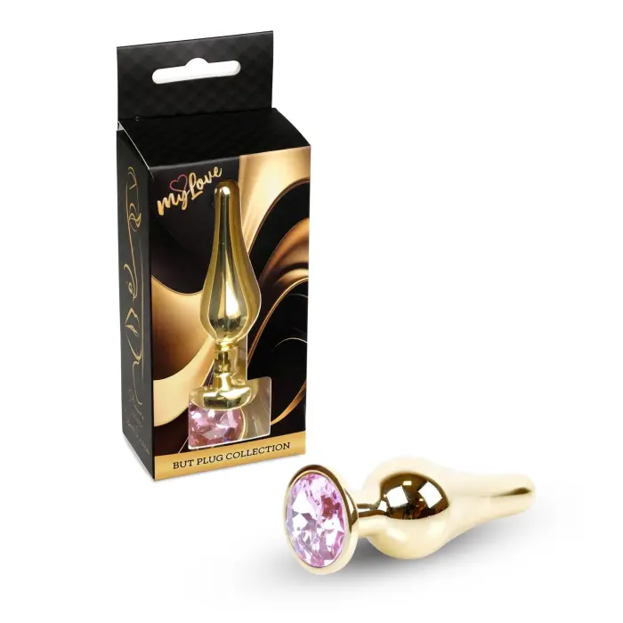 MyLove Toys Jewellery Gold анальная пробка – 9.5 cm (3.7″) – Розовая