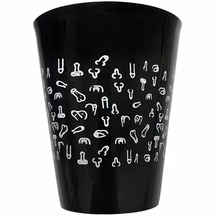 Diablo Picante party cup – black with white motif – 500 ml