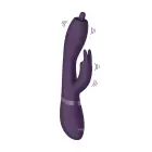 Nilo besisukantis G taško triušio vibratorius – 18 cm (7″) – violetinis — Nuotrauka 3